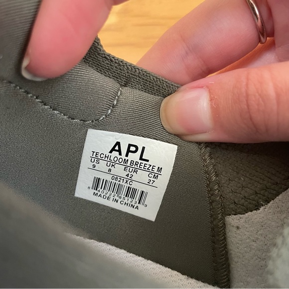 APL Techloom Breeze Running Sneakers Fatigue Pristine Speckle Green Men’s Size 9 - Picture 8 of 9